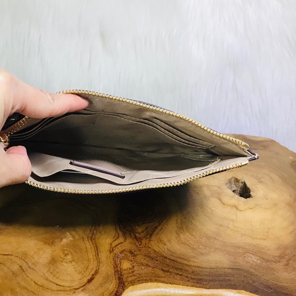 Michael Kors Jet Set Travel Studded Floral Clutch - Picture 6 of 8